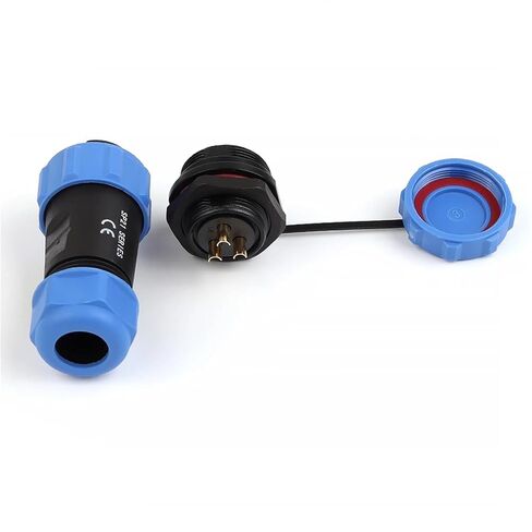 SP21 IP68 Plugs Socket Back Nut Male/Female Connector Panel Mount 2/3/4/5/7/9/12 Pins Electrical Cable Wire(SP21-5L) in Saudi Arabia