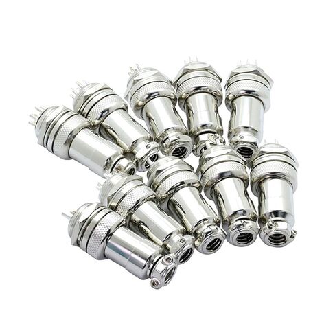 10Pcs/lot GX16 Jack Male/Female 2/3/4/5/6/7/8/9/10Pins 16mm L70-78 Circular Socket Panel XLR Wire Connectors(Female Insert,5Pin) in Saudi Arabia