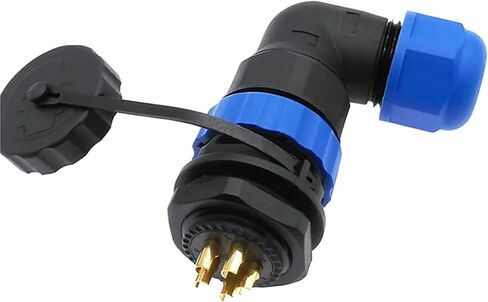 SP20 90 درجة الكوع موصل 2pin 3/4/5/6/7/8/9/10/12/14Pin IP68 موصلات زاوية الطاقة الصناعية 1 قطعة (10 دبوس) in Saudi Arabia