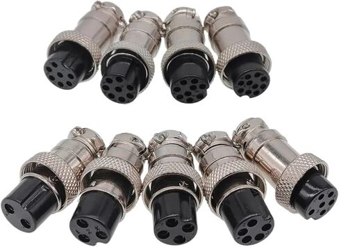 GX16 أنثى المقابس موصل 5/8 بوصة دائرية 2Pin دبوس 3pin 4pin 5pin 6pin 7pin 8pin 9pin 10pin 1 قطعة (10Pin أنثى التوصيل) in Saudi Arabia