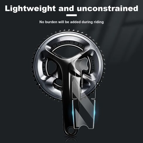 2Pcs Bike Crank Arm Protection Film - Full Wrap TPU Transparent Stickers Protector Cover for Mountain & Road Bicycles,Easy to Apply in Saudi Arabia