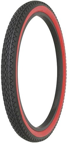 Bicycle Tire 24"x 2.125" Black/Red Side Wall Diamond Style Tread in Saudi Arabia