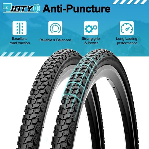 مجموعة إطارات دراجة 700x38C، 40-622 بديلة قابلة للطي ومقاومة للتآكل ومقاومة للثقب، مجموعة إطارات وأنابيب دراجات تتضمن زوجًا من رافعات الإطارات لدراجات الركاب على الطرق والحصى في المدينة in Kuwait