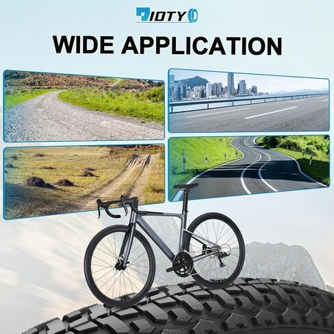 مجموعة إطارات دراجة 700x38C، 40-622 بديلة قابلة للطي ومقاومة للتآكل ومقاومة للثقب، مجموعة إطارات وأنابيب دراجات تتضمن زوجًا من رافعات الإطارات لدراجات الركاب على الطرق والحصى في المدينة in Kuwait