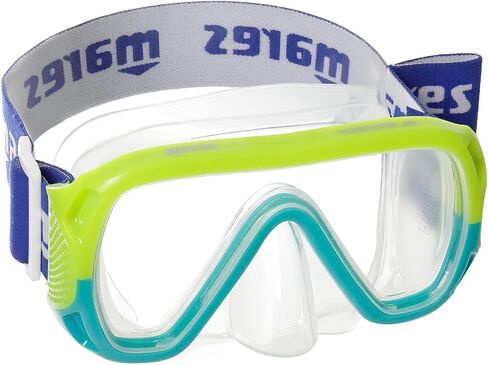 Mares Junior Keewee Mask - Single Lens Clear Vision Adjustable Silicone Dive Mask for Scuba Diving, Freediving, Snorkeling in Saudi Arabia