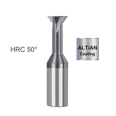 45° 60° 1.5-16mm Carbide Dovetail Milling Cutter Slotting Machining Tool for CNC(45°,TICN Coating,2mm) in Saudi Arabia