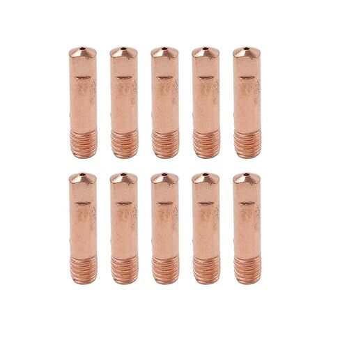 MIG Welding Gun Accessory Gas Diffusers Tip Holders Mig Nozzle 10x Tips 0.6mm/0.8mm/0.9mm/1.0mm/1.2mm .040 in Saudi Arabia