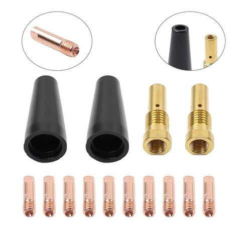 MIG Welding Equipment Gasless Nozzle Contact Tips Kit 0.030" for MB14AK Torch 2Pcs in Saudi Arabia