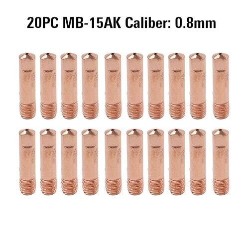 20x Tips 0.6mm/0.8mm/0.9mm .030 Mig Welding Nozzle MIG Gun Accessory Gas Diffusers Tip Holders in Saudi Arabia