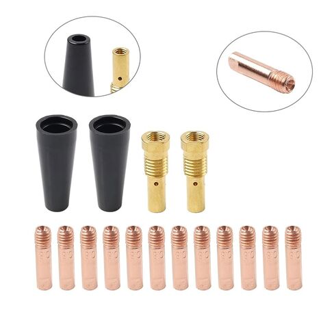 2Pcs Gasless Nozzle MIG Welding Equipment Contact Tips Kit 1.6mm for MB 14AK Torch in Saudi Arabia