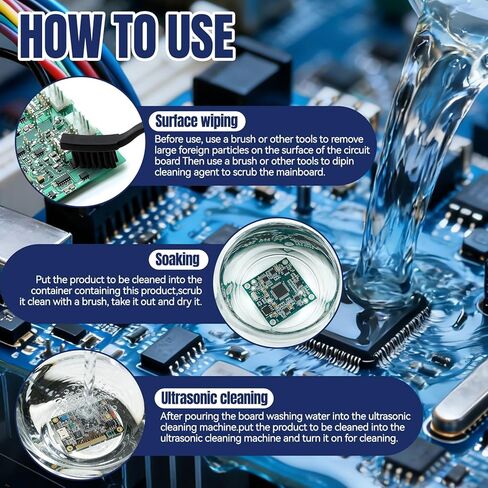 250 ML Electronic Contact Cleaner, Electrical Cleaner with 2 Cleaning Brushs, No Damaging, Suitable for Cleaning Circuit Boards Appliance Control Boards Switches & Connectors, Clear in Kuwait