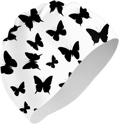 قبعة سباحة من السيليكون ناعمة ومقاومة للماء ومتينة، ومرونة مضادة للانزلاق تحافظ على الشعر جافًا ولطيفًا للنساء والفتيات والرجال in Kuwait