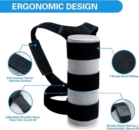 Side Sleep Trainer for Positional Sleep Apnea - Anti Snoring Device to Prevent Back Sleeping, Sleep Positioner for Snore Relief & Better Breathing | Lightweight, Comfortable & Effective, Long Foam in Saudi Arabia