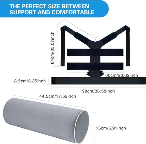 Side Sleep Trainer for Positional Sleep Apnea - Anti Snoring Device to Prevent Back Sleeping, Sleep Positioner for Snore Relief & Better Breathing | Lightweight, Comfortable & Effective, Long Foam in Saudi Arabia