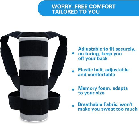 Side Sleep Trainer for Positional Sleep Apnea - Anti Snoring Device to Prevent Back Sleeping, Sleep Positioner for Snore Relief & Better Breathing | Lightweight, Comfortable & Effective, Long Foam in Saudi Arabia