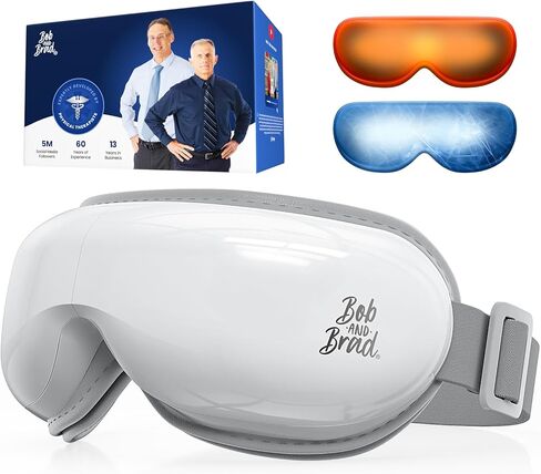 جهاز تدليك العين من بوب آند براد مع الحرارة والتبريد، مؤهل من FSA-HSA، قناع تدليك العين الساخن EyeOasis 3 للعيون الجافة، والصداع النصفي، وتخفيف الصداع، وتقليل الإجهاد، وتحسين النوم، وعيد الأم in Kuwait