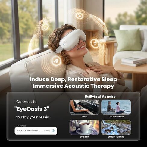 جهاز تدليك العين من بوب آند براد مع الحرارة والتبريد، مؤهل من FSA-HSA، قناع تدليك العين الساخن EyeOasis 3 للعيون الجافة، والصداع النصفي، وتخفيف الصداع، وتقليل الإجهاد، وتحسين النوم، وعيد الأم in Kuwait