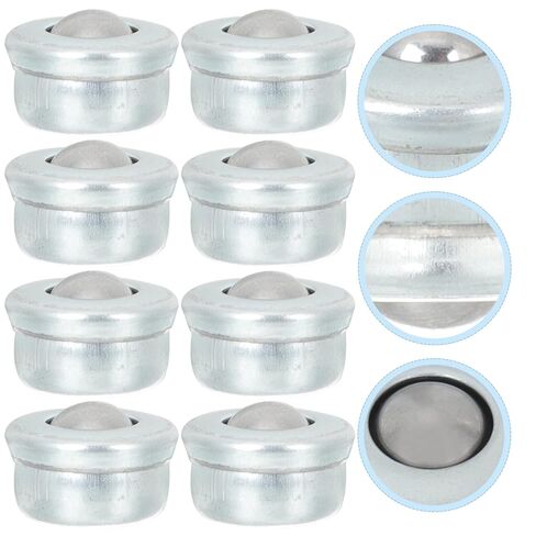 8pcs Universal Ball Casters Carbon Steel Roller Ball Bearings Swivel Transfer Wheels for Furniture Office Chair Replacement and Industrial Material Handling Applications in Kuwait