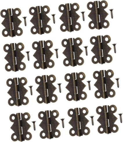 144pcs Vintage Butterfly Hinges for Boxes Easy to Install Resistant for Jewelry Wine Boxes Cabinets and Projects in Saudi Arabia