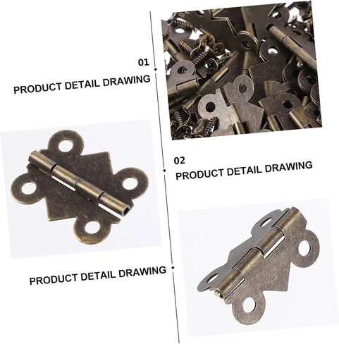 144pcs Vintage Butterfly Hinges for Boxes Easy to Install Resistant for Jewelry Wine Boxes Cabinets and Projects in Saudi Arabia