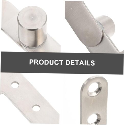 Toyvian 2pcs Invisible Hinges for Cabinets Stainless Steel Rotating Cupboard Hinges Easy to Install Smooth Operation for Doors and Windows in Saudi Arabia