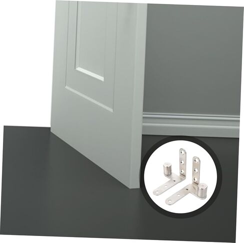Toyvian 2pcs Invisible Hinges for Cabinets Stainless Steel Rotating Cupboard Hinges Easy to Install Smooth Operation for Doors and Windows in Saudi Arabia