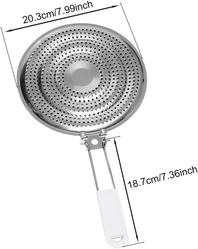 Heat Diffuser,Stainless Steel Heat Diffuser With Cool Touch Handle for Gas and Electric Stove Induction Cooktop Compatibility Simmer Plate Even Heat Distribution Food Warmer(size:7.99 x 7.36inch) in Kuwait