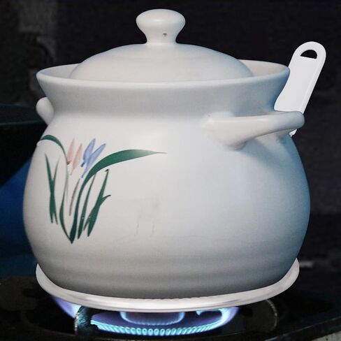 Heat Diffuser,Stainless Steel Heat Diffuser With Cool Touch Handle for Gas and Electric Stove Induction Cooktop Compatibility Simmer Plate Even Heat Distribution Food Warmer(size:7.99 x 7.36inch) in Kuwait