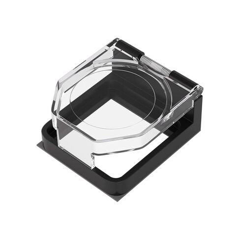 APIELE Power Push Button Switch Cover with Spring Dustproof and Waterproof Safety Protector Square Hole for 22mm 7/8" Mounting in Saudi Arabia