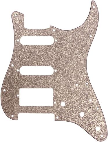 D'Andrea Pro Stratocaster Pickgaurd S/S/H 11 فتحة 4 طبقات مصنوعة في الولايات المتحدة الأمريكية (ذهبي لامع) in Kuwait