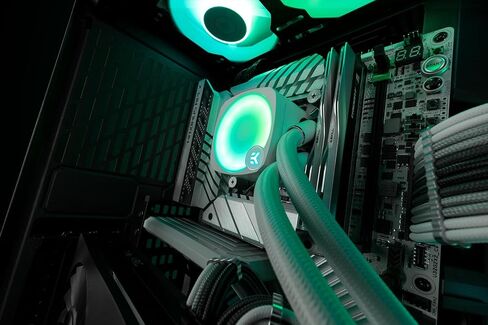 EKWB EK-NUCLEUS AIO CPU CORNER CR360 LUX ، Digital RGB ، White in Saudi Arabia