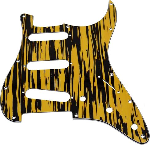 3-Ply 11 Hole SSS Guitar Pickguard - for ST/Strat Style forUSA/Mexico Fender Stratocaster/Strat (white) in Saudi Arabia