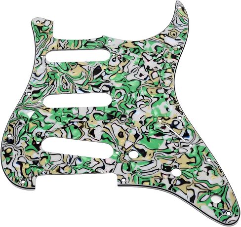 3-Ply 11 Hole SSS Guitar Pickguard - for ST/Strat Style forUSA/Mexico Fender Stratocaster/Strat (white) in Saudi Arabia