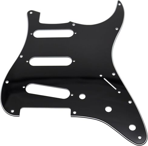 3-Ply 11 Hole SSS Guitar Pickguard - for ST/Strat Style forUSA/Mexico Fender Stratocaster/Strat (white) in Saudi Arabia