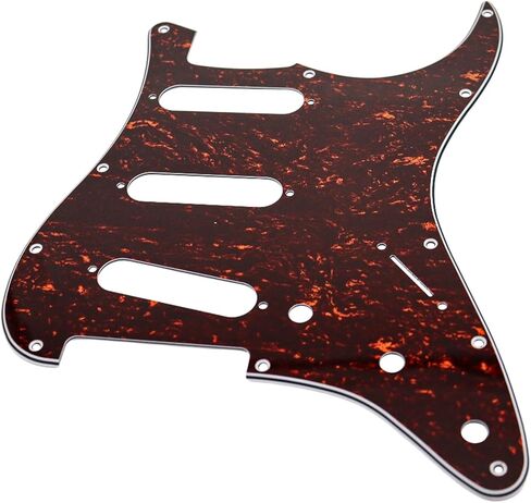 3-Ply 11 Hole SSS Guitar Pickguard - for ST/Strat Style forUSA/Mexico Fender Stratocaster/Strat (white) in Saudi Arabia