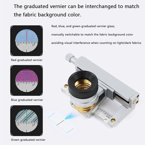 Y511B Fabric Density Mirror Analyzer Warp and Weft Measuring Instrument 10/20x in Saudi Arabia