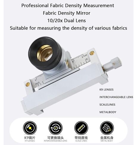 Y511B Fabric Density Mirror Analyzer Warp and Weft Measuring Instrument 10/20x in Saudi Arabia