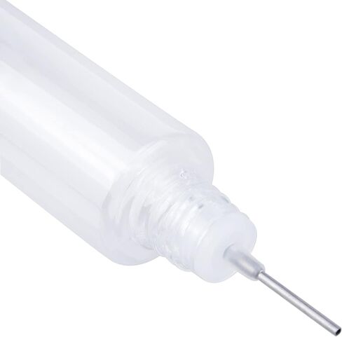 زجاجات ذات رأس إبرة سوداء، زجاجات قطارة بلاستيكية سعة 15 مل، عبوة من 10 قطع in Kuwait