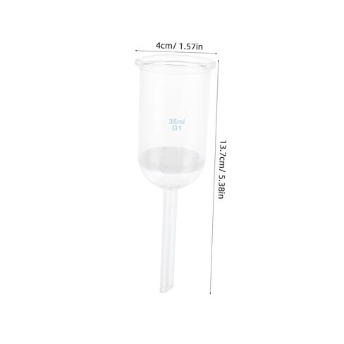 Cabilock Glass Sand Core Laboratory Funnel 35ml Acid-Resistant Glass Filtering Funnel for Chemical Experiments and Scientific Applications in Saudi Arabia