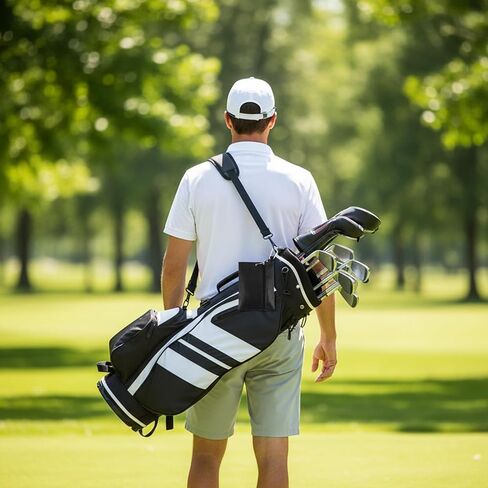 Tee Bag Pouch Golf Tee Bag Pouch for Men with Metal Swivel Zipper Clip Accessories in Saudi Arabia