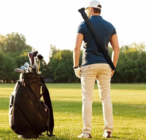 حقيبة تخزين مظلة الجولف Xxerciz مع حزام كتف قابل للتعديل، غطاء مظلة مطر من النايلون، حقيبة بديلة محمولة لمظلة الجولف العالمية للسفر والمشي في الجولف in Kuwait