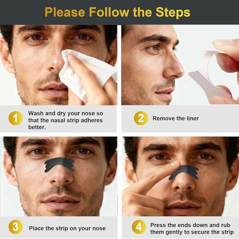 120Pcs Nasal Strips for Snoring, Extra Strength Nose Strips Breathing, Nose Tape for Sports and Sleep, Anti Snoring Strips Help Stop Snoring and Nasal Congestion Relief in Saudi Arabia