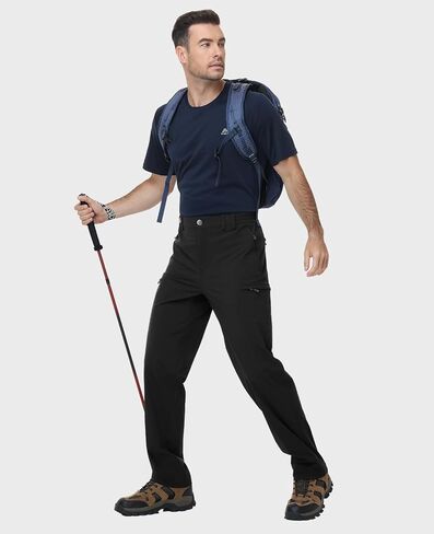 Haimont Men's Hiking Cargo Pants 6 Pockets Nylon Strech Lightweight Quick Dry Water Resistant Outdoor Travel, 30"/32"/34" in Kuwait