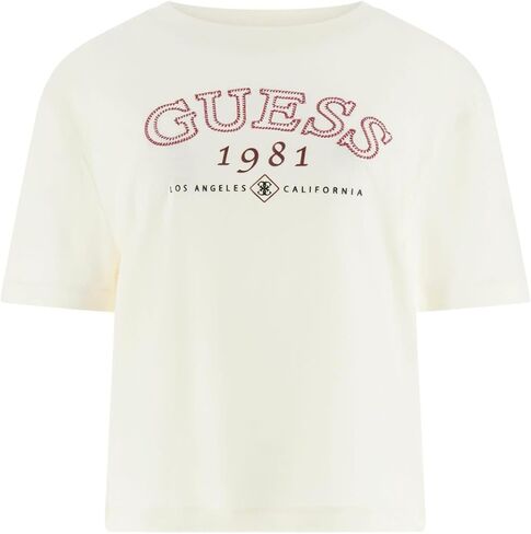 Guess Womens Eco Short Sleeve Arianna Boxy T-Shirt in Saudi Arabia
