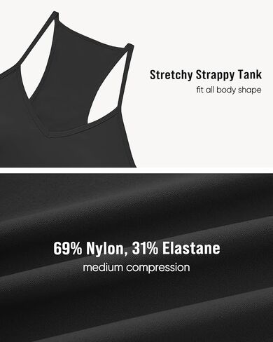 OMKAGI Racerback Workout Tops for Women Built in Bra Cute Open Back V Neck Longline Sports Bra Top in Saudi Arabia