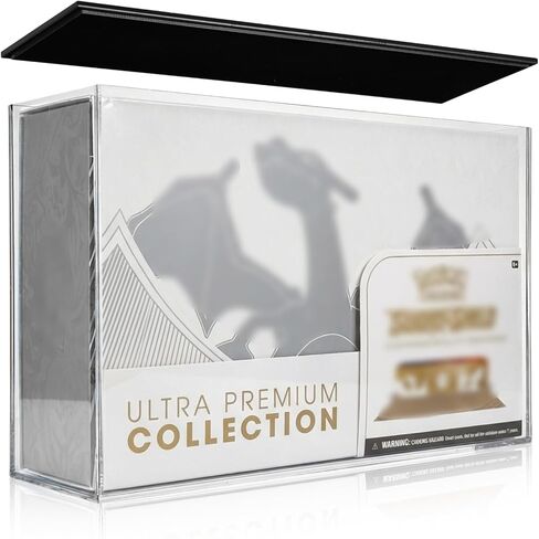 حافظة عرض UPC أكريليك شفافة (غير متوافقة مع MEW 151 UPC)، حافظة عرض للحماية من الأشعة فوق البنفسجية لمجموعة فائقة الجودة، واقي مقاوم للغبار بجودة المتحف مع غطاء أسود - 13.3 بوصة × 8.4 بوصة × 3.9 بوصة in Kuwait