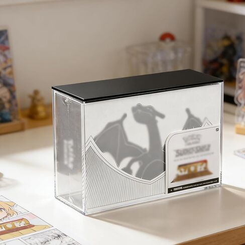 حافظة عرض UPC أكريليك شفافة (غير متوافقة مع MEW 151 UPC)، حافظة عرض للحماية من الأشعة فوق البنفسجية لمجموعة فائقة الجودة، واقي مقاوم للغبار بجودة المتحف مع غطاء أسود - 13.3 بوصة × 8.4 بوصة × 3.9 بوصة in Kuwait