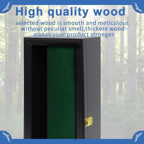 حافظة عرض السكين، صندوق ظل سكين واحد، خزانة مثبتة على الحائط مع حماية من الأشعة فوق البنفسجية، حامل أكريليك قابل للقفل قابل للتعديل، مقاس 15.4 × 7.5 × 4.6 بوصة in Kuwait