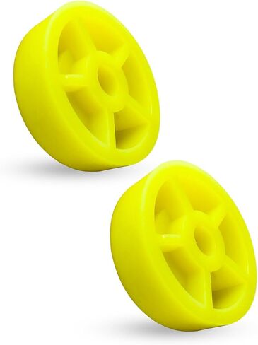 2Pcs 48358 Carriage Stop Roller Bumper Stop Replacement Parts Fit for TranzSporter TP250 and TP400 Shingle hoists, Yellow in Saudi Arabia