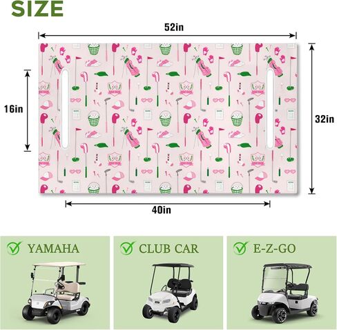 Golf Cart Seat Covers Club Car Golf Cart Accessories for Men Women Golf Carts Seat Towel Blanket 2-Seat Golf Cart Decorations in Saudi Arabia